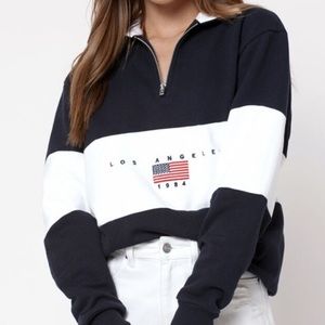 Brandy Melville quarter zip sweatshirt